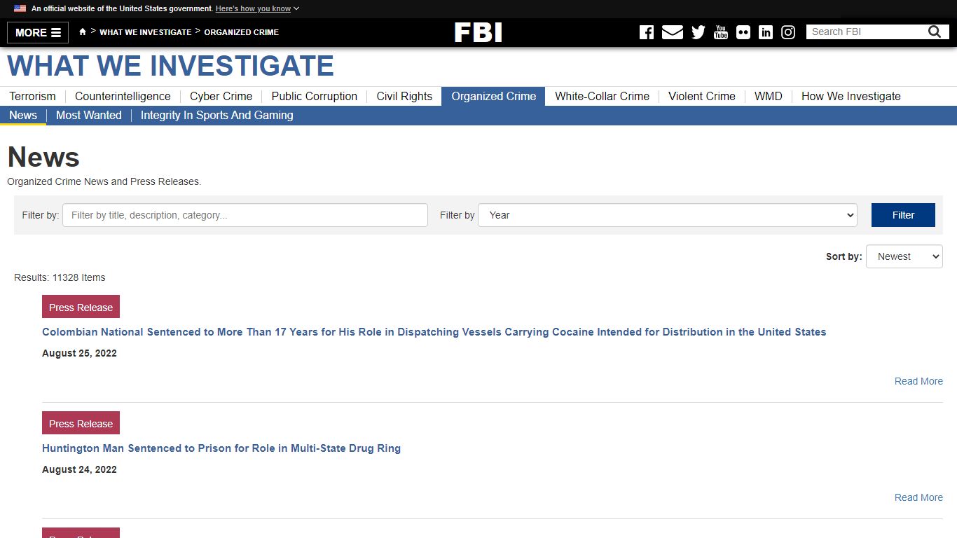News — FBI - Federal Bureau of Investigation