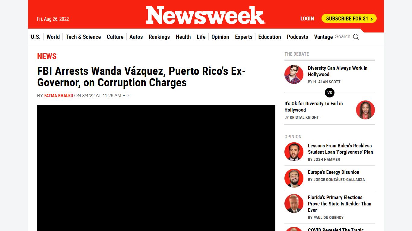 FBI arrests Wanda Vázquez, Puerto Rico's ex-governor, on corruption charges