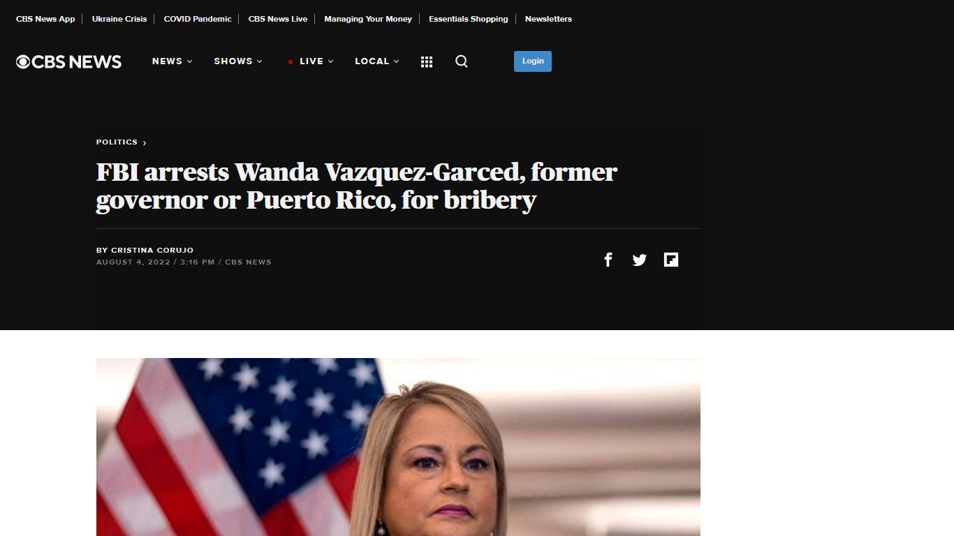 FBI arrests Wanda Vazquez-Garced, former governor or Puerto Rico, for ...